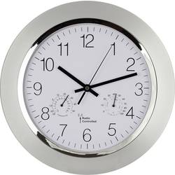 Analogové DCF nástěnné hodiny s teploměrem/vlhkoměrem, 56004, Ø 34 x 5 cm