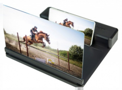 Zoom 3D domácí kino pro mobilní telefon - zvětšovací obrazovka 12" (Černá)