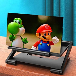 Zoom 3D domácí kino pro mobilní telefon - zvětšovací obrazovka 8,0" (Černá)